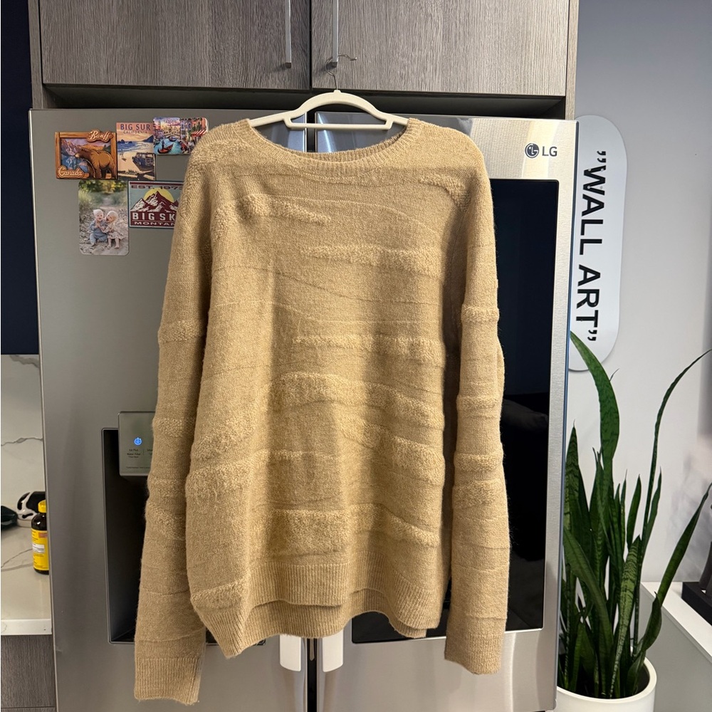Treasure & Bond Men's Crewneck Sweater in Tan